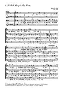 In dich hab ich gehoffet, Herr