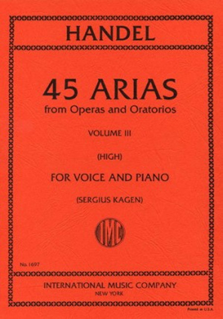 45 Arias aus Opern und Oratorien Band 3