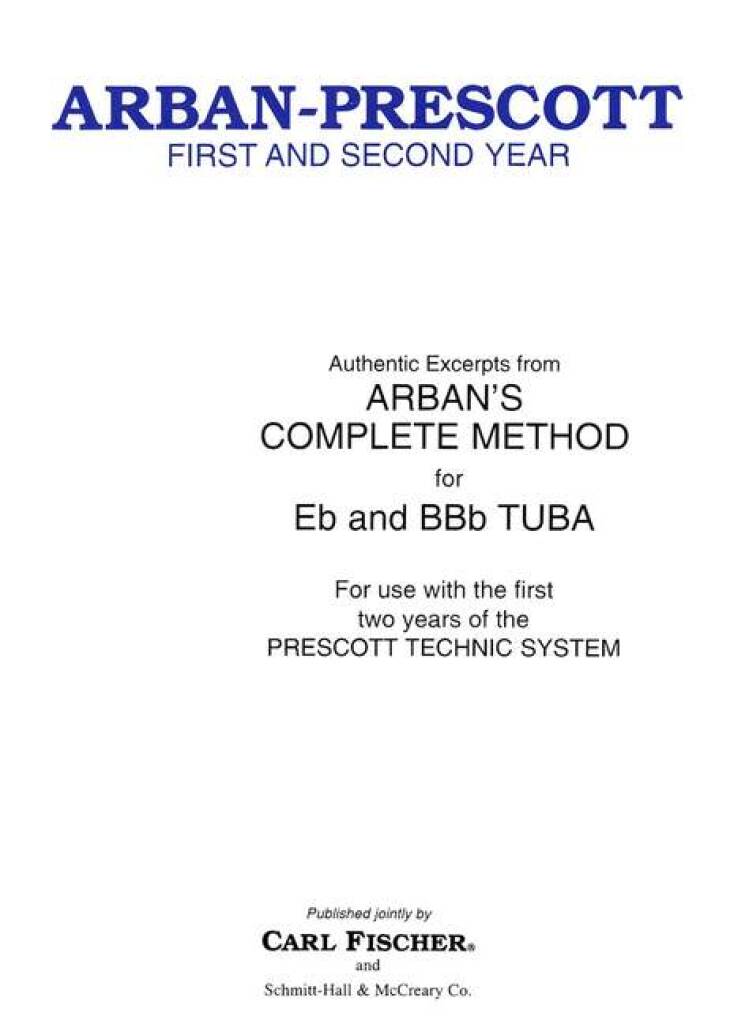 First and Second Year - Tuba