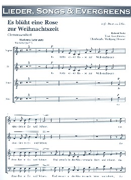 Es blüht eine Rose zur Weihnachtszeit