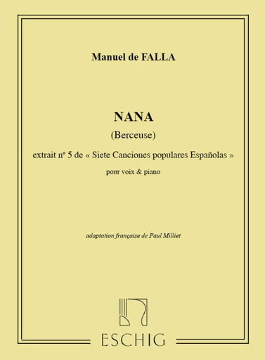 [322193] Nana (Berceuse) aus "7 Canciones Populares Espanolas"