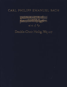 [278250] Complete Works Vol. V/Supplement - Double-Choir Heilig, Wq 217