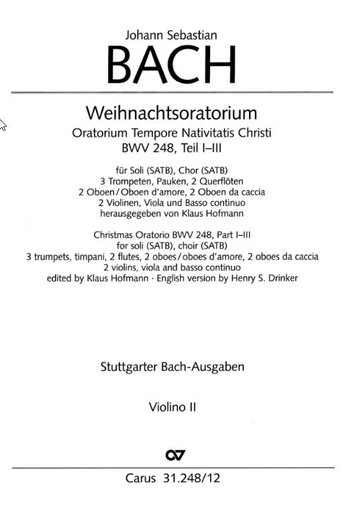 [214789] Weihnachtsoratorium Teil I - III, BWV 248
