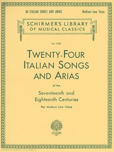[6515] 24 Italian Songs and Arias Medium Low Voice