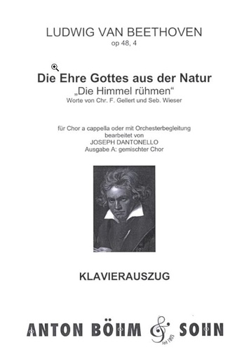[139038] Die Ehre Gottes aus der Natur op. 48/4, Ausgabe A