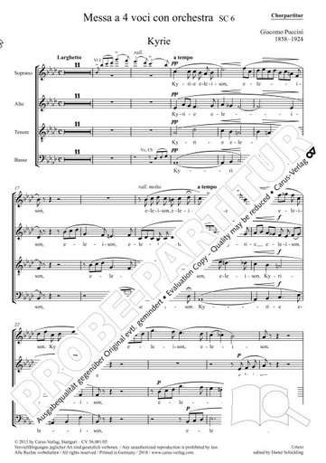 [311813] Messa a 4 voci con orchestra (1880), SC 6 (Messa di Gloria)
