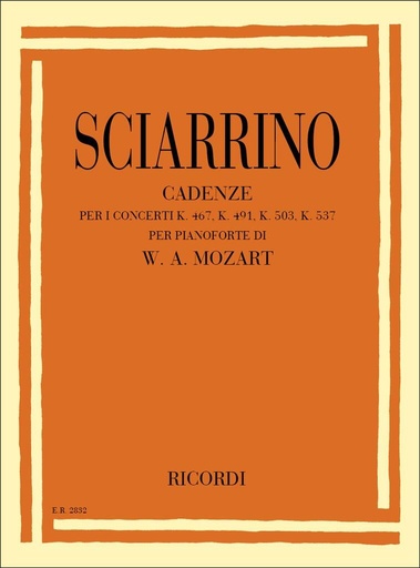 [166718] Cadenze per i Concerti KV 467, 482, 491, 503, 537 di Mozart