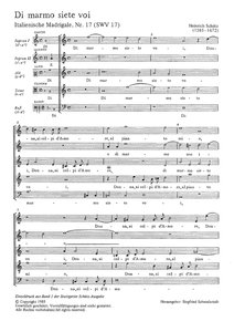[180436] Di marmo siete voi, SWV 17