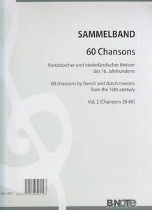[296177] 60 Chansons französischer und niederländischer Meister des 16. Jahrhunderts, Vol. 2, Nr. 28-60