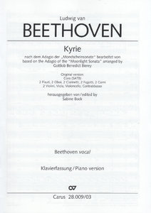 [320109] Kyrie nach dem Adagio der Mondscheinsonate op. 27/2 (cis-moll)