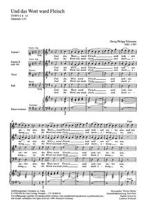 [99012] Und das Wort ward Fleisch, TWV 8:14