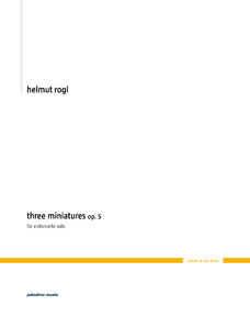[290644] 3 Miniaturen für Violoncello solo op. 5