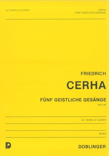 [08-00662] Fünf geistliche Gesänge
