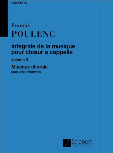 [93255] Integrale de la musique pour choeur a cappella, Volume 3