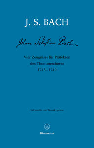 [226684] Vier Zeugnisse für Präfekten des Thomanerchores 1743 - 1749