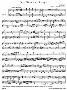 [52059] Drei Violinduette der Wiener Klassik