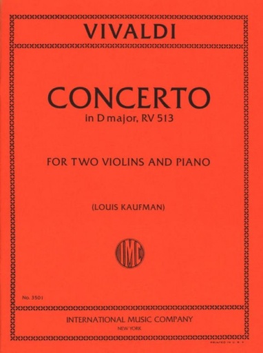 [74420] Concerto D-Dur RV 513