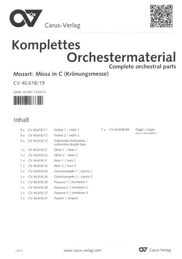 [325995] Missa in C, KV 317 (Krönungsmesse)