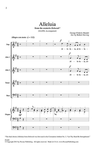 [269079] Alleluia, aus "Deborah"