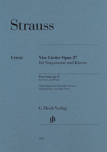 [HN-01461] Vier Lieder op. 27