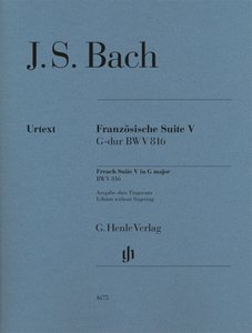 [HN-01675] Französische Suite Nr. 5 G-Dur BWV 816
