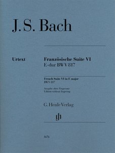 [HN-01676] Französische Suite Nr. 6 E-Dur BWV 817