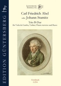 [299160] Trio B-Dur für Viola Da Gamba, Violine (oder Flauto Traverso) und BC