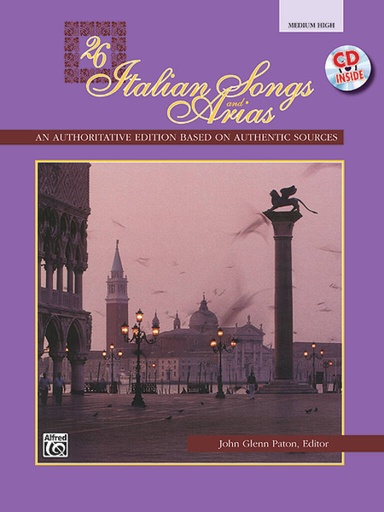 [73903] 26 Italian Songs & Arias Medium High