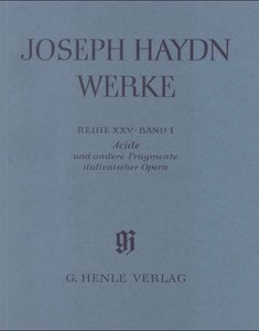 [HN-05631] Acide und andere Fragmente italienischer Opern 1761-1763 mit krit. Bericht, Reihe XXV Band 1