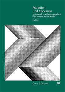 [241747] Motetten und Chorarien, Heft 4, Leipzig 1780