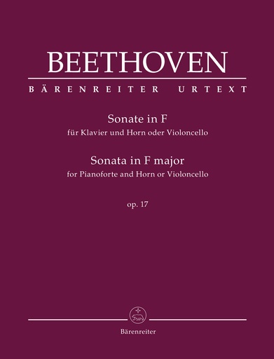 [322675] Sonate für Klavier und Horn oder Violoncello op. 17