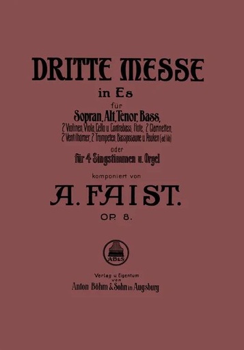 [91443] Dritte Messe in Es op. 8