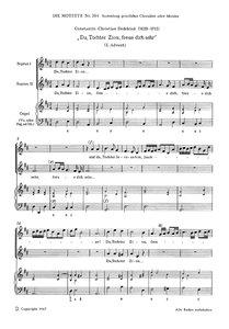 [91460] Du, Tochter Zion, freue dich sehr