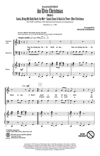 [226499] An Elvis Christmas - Medley