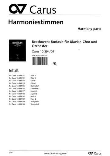 [321595] Chorfantasie, op. 80