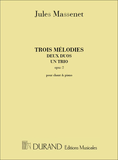 [315127] 3 melodies, 2 duos, 1 trio op.2