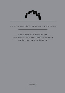 [135447] Probleme der Migration von Musik und Musikern in Europa im Zeitalter des Barock