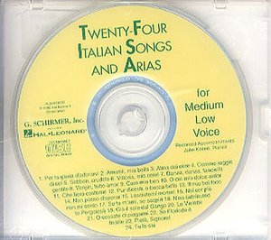 [87595] 24 Italian Songs and Arias Medium Low Voice CD