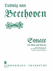 [303266] Sonate für Oboe und Klavier nach dem Trio op. 87 für 2 Oboen und Englischhorn