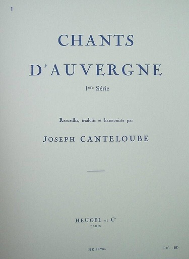 [103109] Chants D'Auvergne Band 1