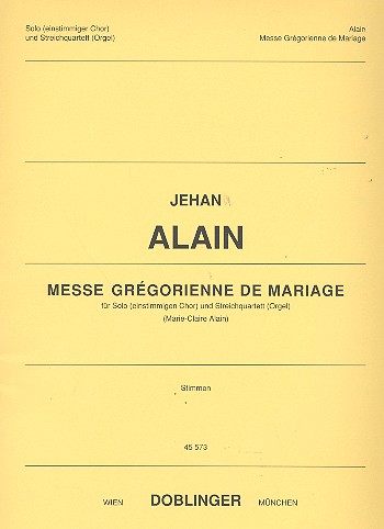 [45-00573-ST] Messe gregorienne de Mariage