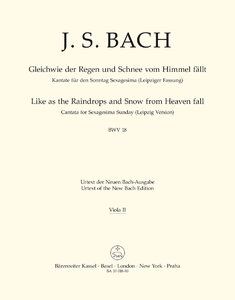 [247509] Gleichwie Regen und Schnee vom Himmel fällt, BWV 18 - Leipziger Fassung