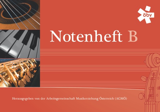 [67762] ÖBV Notenheft B - Rot - A5 - Querformat