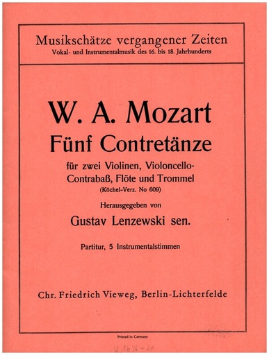 [327859] 5 Kontretänze KV 609