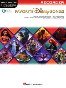 [330173] Favorite Disney Songs - Recorder - Instrumental Play-Along
