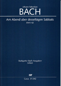 [259679] Am Abend aber desselbigen Sabbats, BWV 42