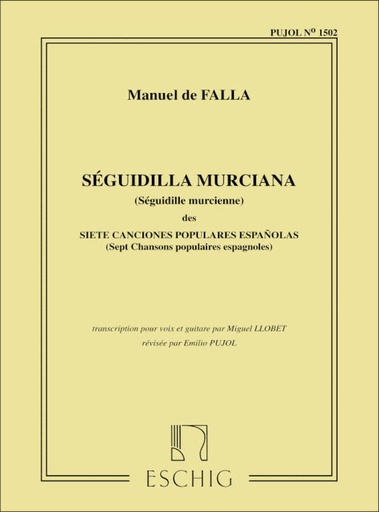 [129680] Seguidilla murciana (Canciones Populares Espanolas Nr. 2)