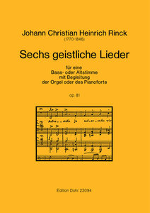 [116989] Sechs geistliche Lieder, op. 81