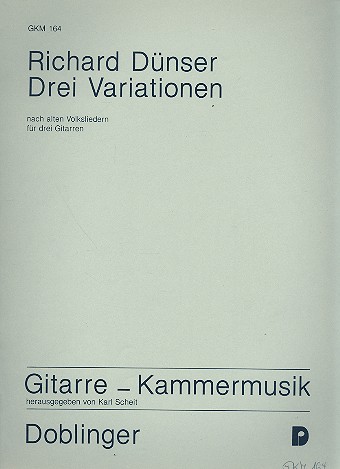 [GKM-00164] Drei Variationen nach alten Volksliedern