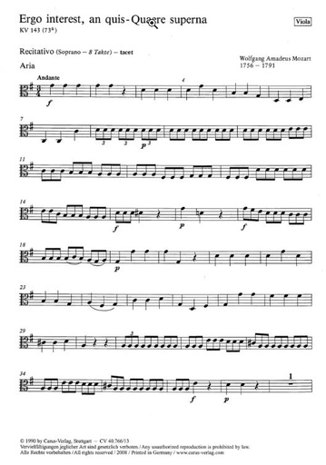 [158543] Ergo interest, an quis - Quaere superna, KV 143